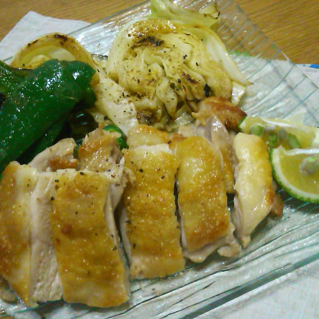 昨日のばんごはんと、ハンドメイドのミトン