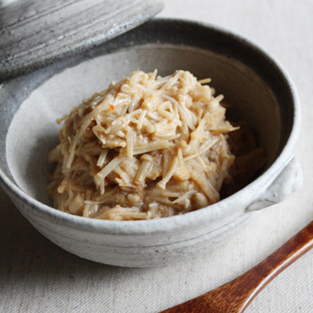 【節電・常備菜】コチュ味噌にんにくのなめたけ