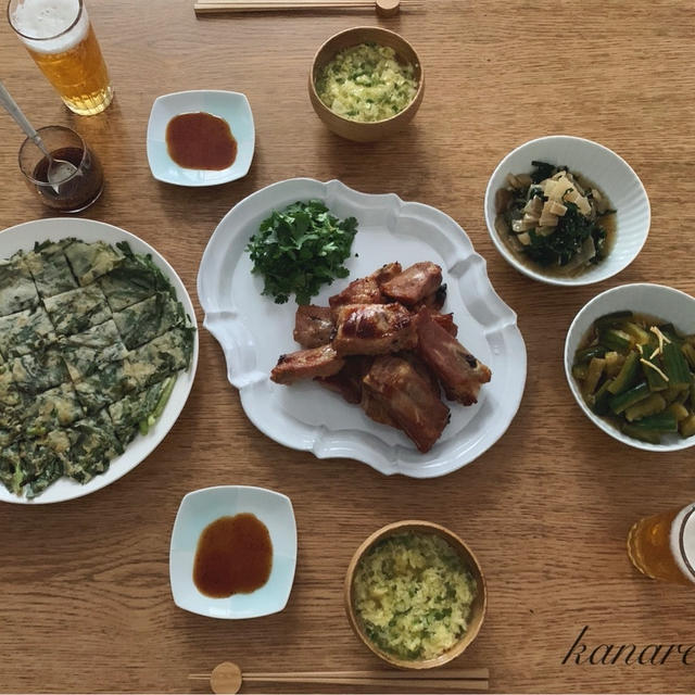 サクっともっちりニラのチヂミ とその日の献立 By カナルセットさん レシピブログ 料理ブログのレシピ満載