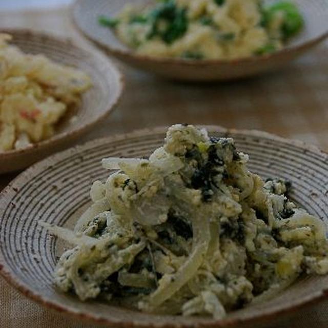 玉ねぎの海苔白和え