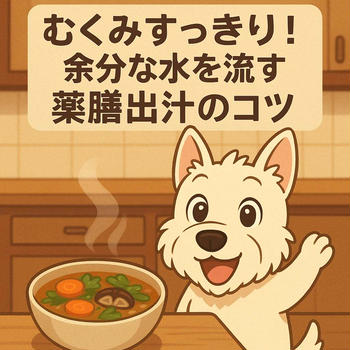 むくみすっきり！余分な水を流す薬膳出汁のコツ