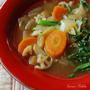 しょうがと春菊の体温め野菜スープ