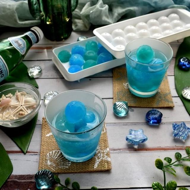 まるいってかわいい！まんまる氷で涼しげなシュワシュワドリンク
