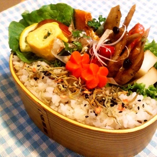 １１／３０豆豉入り甘酢炒め弁当♪
