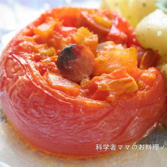 まるごとトマトのラタトゥイユで朝ごはん