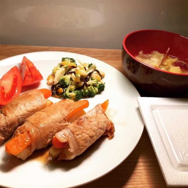 肉巻き野菜 と マラソン大会