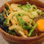 お家かき揚げが、美味しい理由。春菊、玉ねぎ、にんじん、小エビ