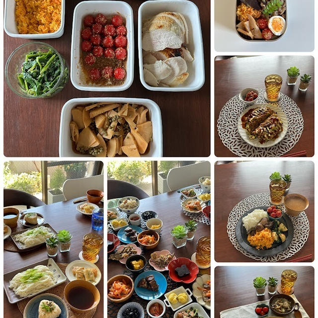 今週1週間の献立（昼・夜・おべんとう）と野菜で作るカラフル副菜、おまけは元町ランチと甲子園で絶品お刺身が食べられるお店