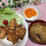 鶏胸肉の柚子コショウから揚げ、にんじんのカレーラペ、553円！