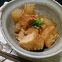 《レシピ》大根と絹揚げの生姜煮♪　と、またまたやられた券。いや件。　と、本日のわんこ。