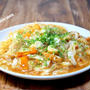 ホタテで作る皿うどん&冷凍してた出汁で「かつ丼とだし巻き玉子」