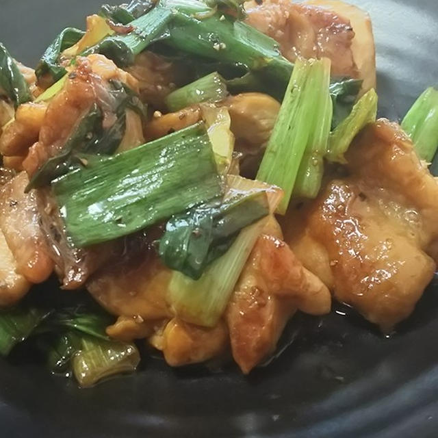簡単！麺つゆで ねぎチキン炒め