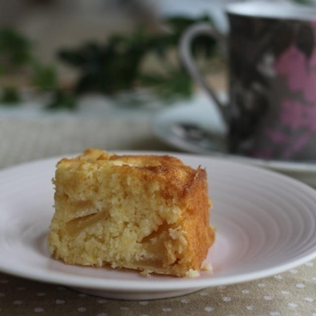 林檎とココナッツのケーキ　レシピ
