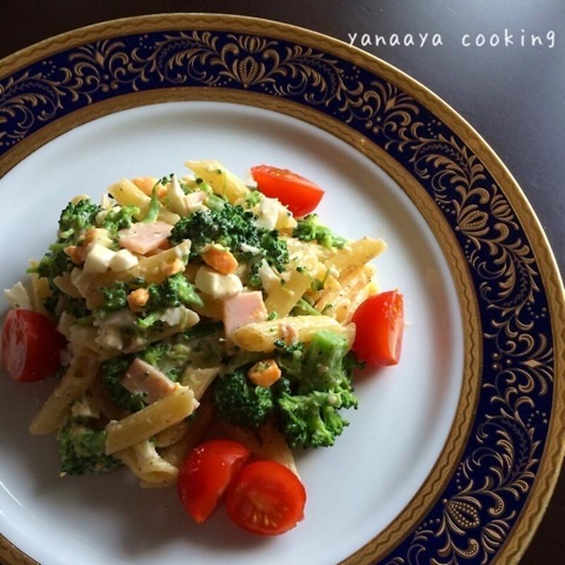 【レシピとお出汁】シーザーサラダ風卵とブロッコリーのマカロニサラダ