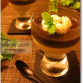 黒胡麻と豆乳、二層のブラマンジェ　黒蜜ソース（レシピ付き） by momoさん