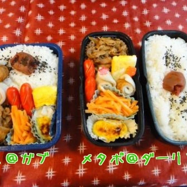 ７月４日　夏は焼き肉！　～　メタボダーリン　＆　男子高校生弁当