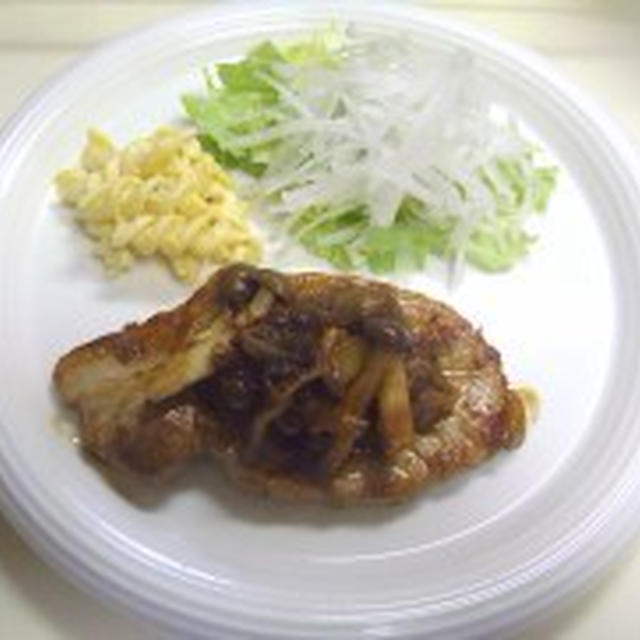 フルーツブランデーで柔らかポークソテー