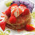 胚芽ブランパンケーキ withストロベリー＆バニラアイスクリーム