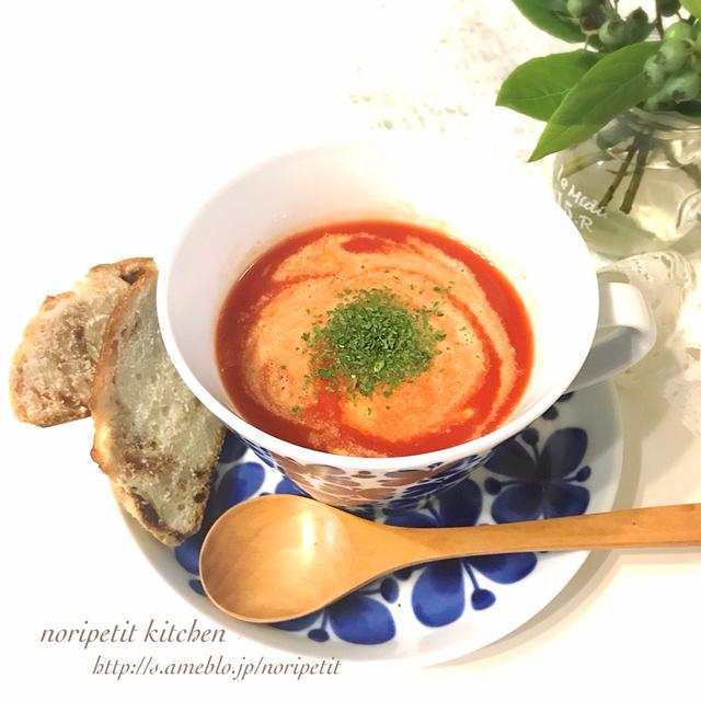 これはオススメ！ワンカップ・レンジde簡単♡トマト&チーズのポタージュ