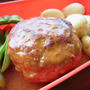 チェダーチーズ入り☆煮込みハンバーグ　と　鮫洲♪京急ショップ