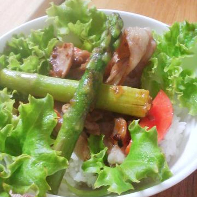 野菜たっぷり生姜焼き丼