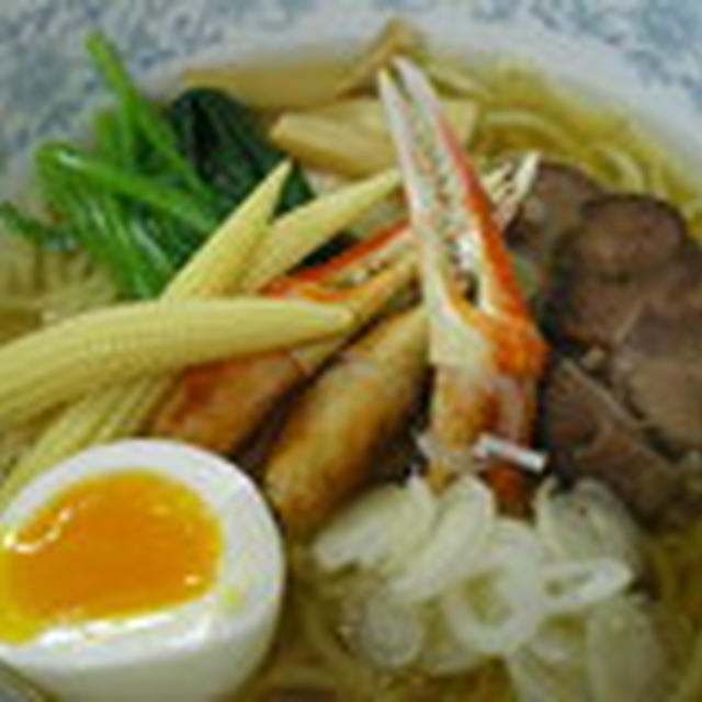 カニ爪塩ラーメン