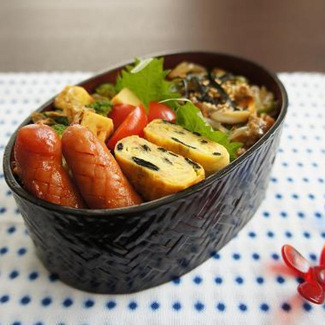 お弁当×肉野菜あんかけ×水ぶくれシャウエッセン