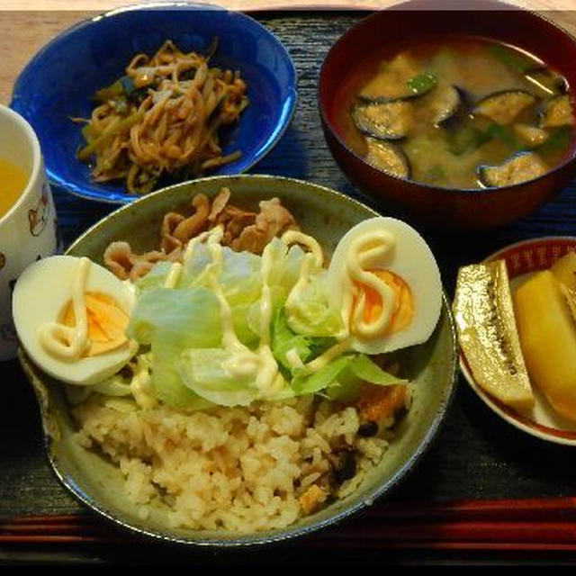 焼き肉プレート～ゆで卵がいいね！