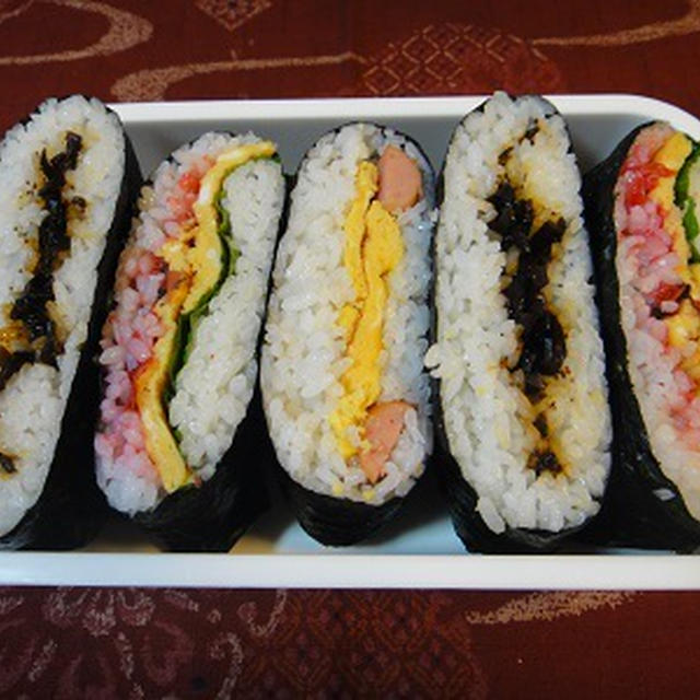 ２月１０日　おにぎらず弁当♪　～　夫＠仕事
