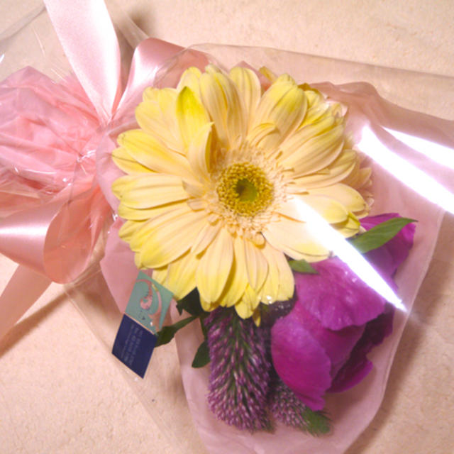 誕生日の花束☆