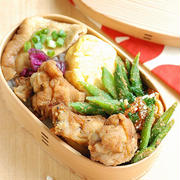 手羽元唐揚げ弁当【桃】