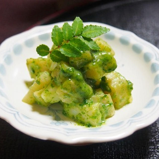 筍といかの木の芽和え　　筍ご飯　　姫皮ときゅうりの酢の物