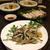 生春菊の肉巻きといかなごのかまあげ。