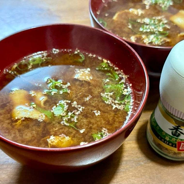 疲れた時は、何故か赤出しのお味噌汁が欲しくなります！