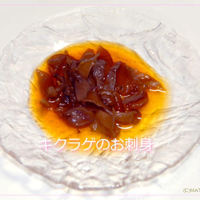 キクラゲのお刺身