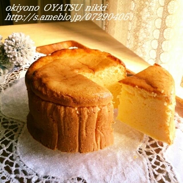 スフレチーズケーキと砂糖の力。