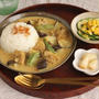 ナスとオクラとチキンココナッツカレー献立♪