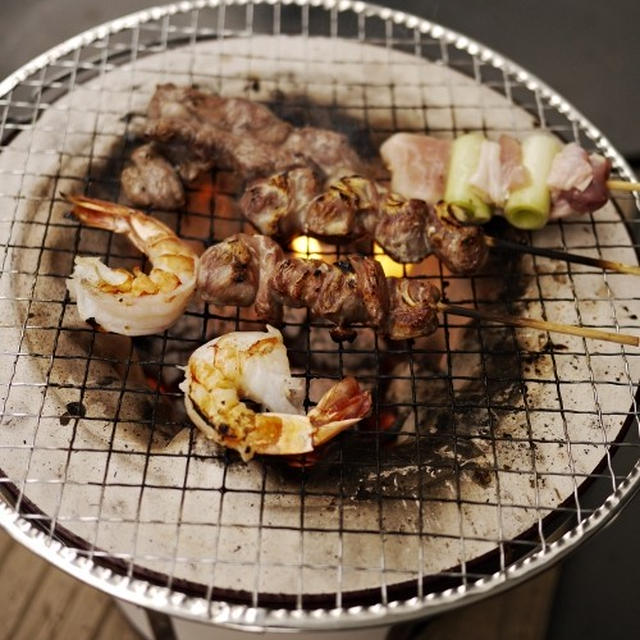 七厘で焼鳥BBQ。