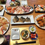 お刺身三昧にお寿司にぶりカマ焼きにとお魚満喫呑み！もちろん桃も！