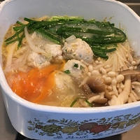 簡単時短～鶏団子のシャンタン鍋