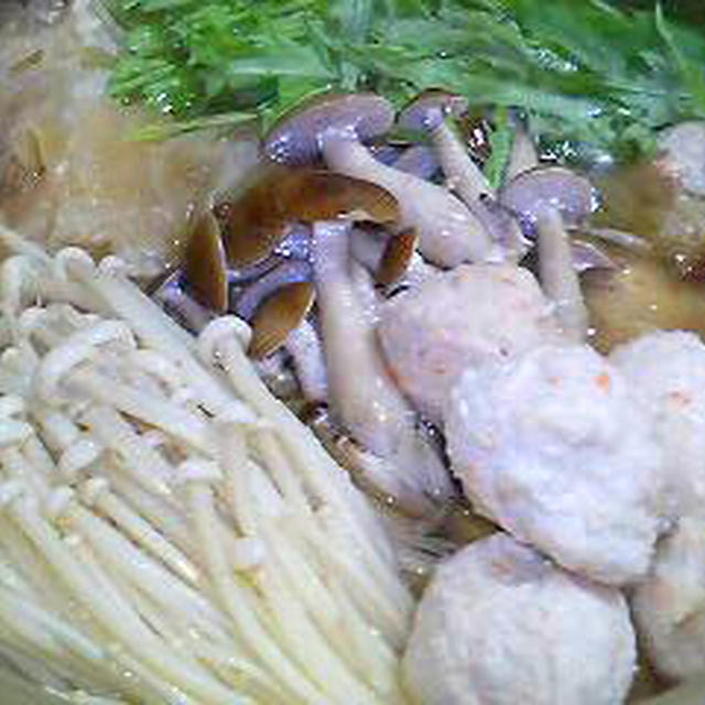 今夜はあったか鶏だんご鍋