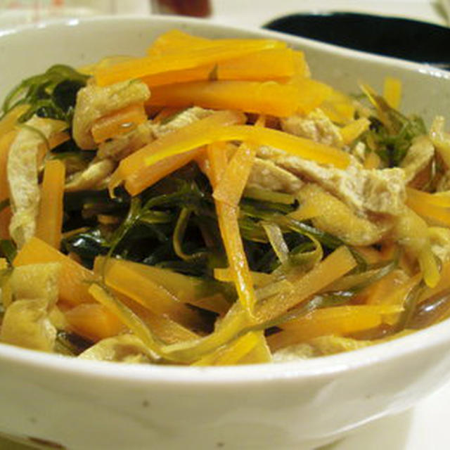 切り昆布の煮物。