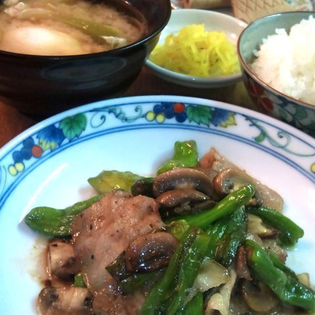 豚肉とししとうの炒めもの ～ ご飯がすすむ♪