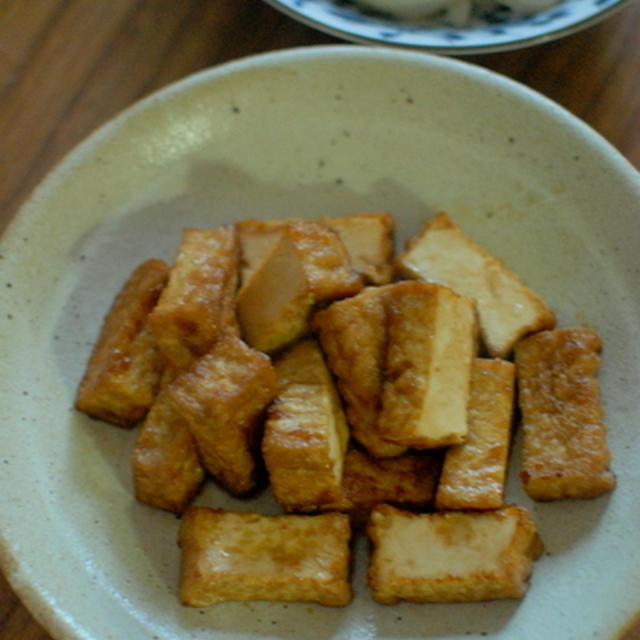 厚揚げの甘辛かりっと焼き