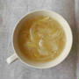 ハウスかつおだしがきいたねり梅を使って玉ねぎスープ作りました。美味しい