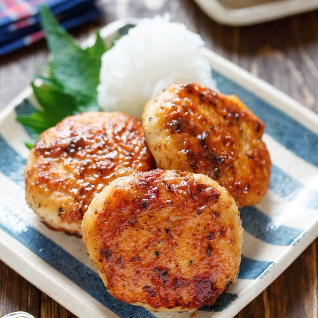お豆腐鶏つくねの梅照り焼き【#作り置き #お弁当 #包丁不要 #主菜 #和風】