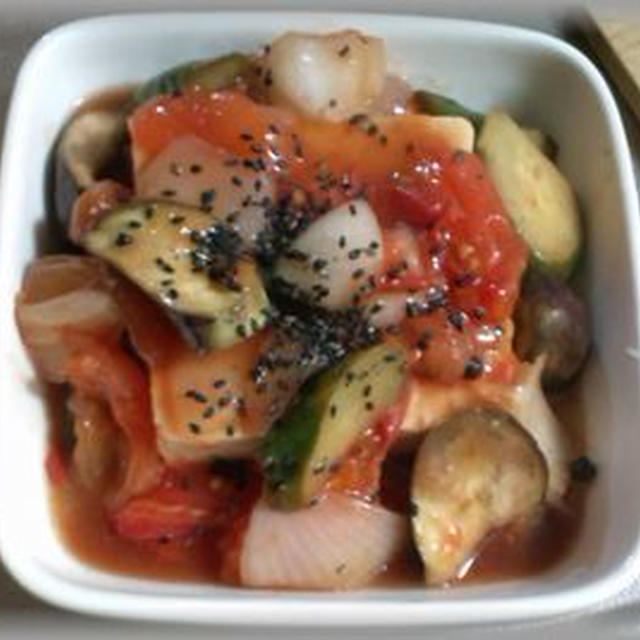 豆腐の夏野菜掛け(仮称)　