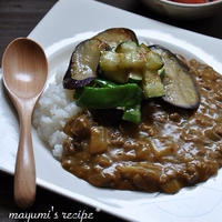 スタミナ節約献立～夏野菜キーマカレー。トマトサラダ。～