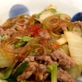 白菜のための白菜による甘辛豚肉炒め。