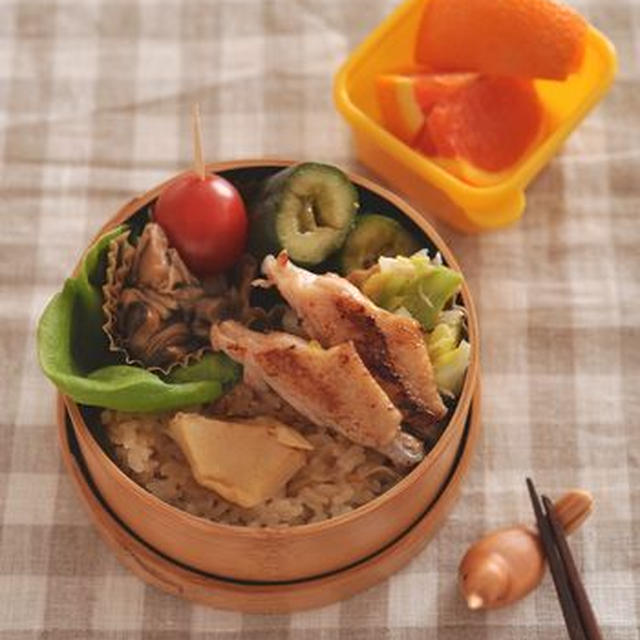 ママ弁「筍ご飯のお弁当」